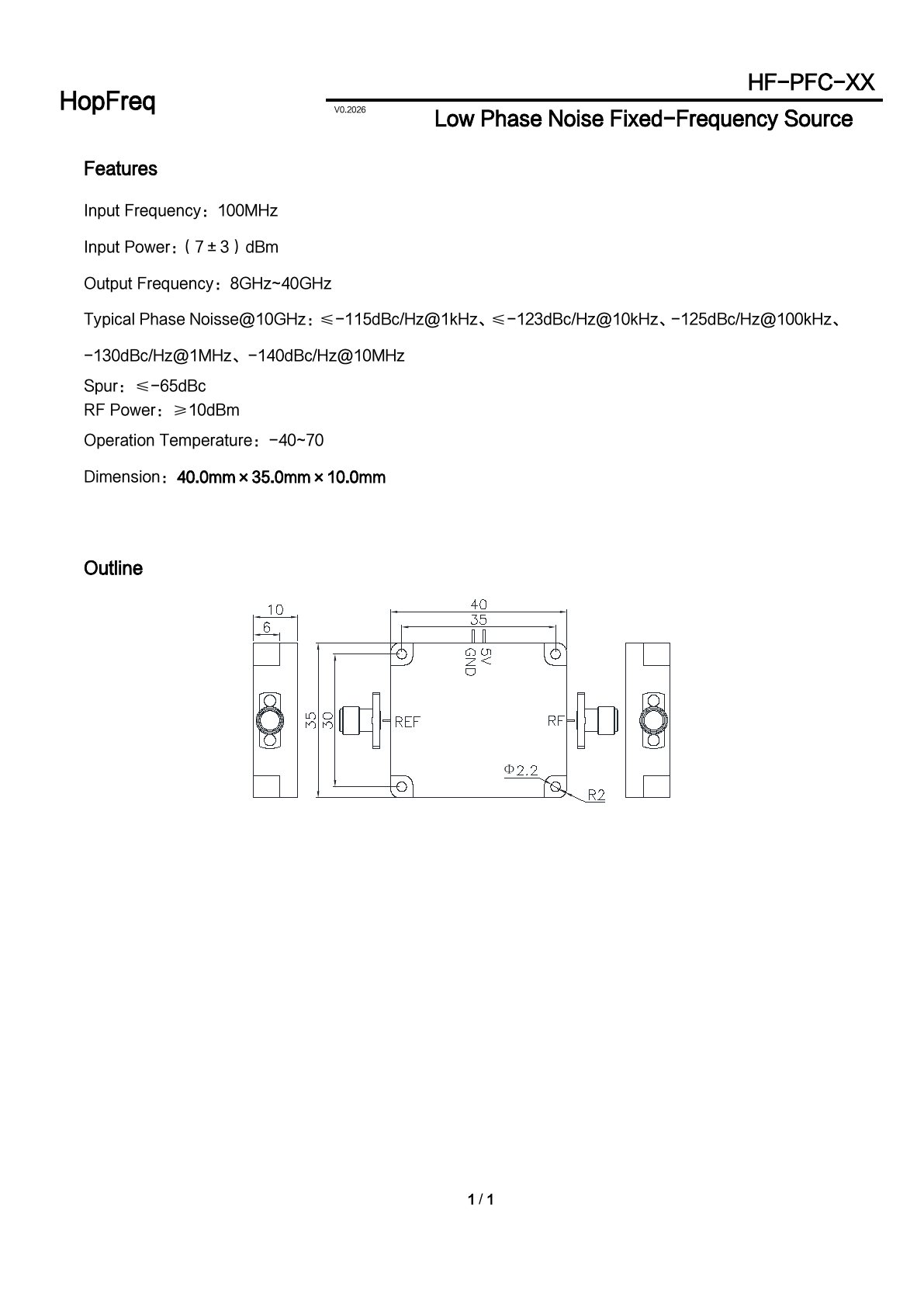 HF-PFC-XX Datasheet 1