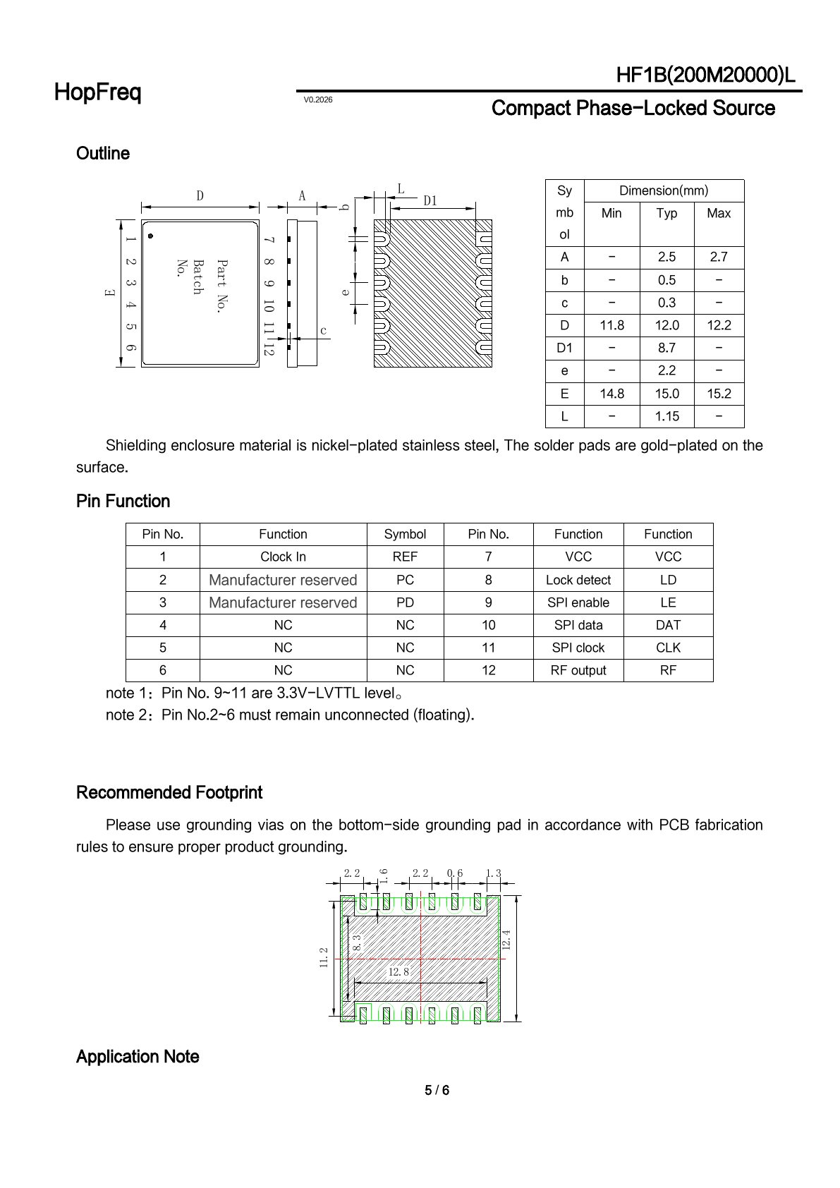 HF1B(200M20000)L Datasheet 5
