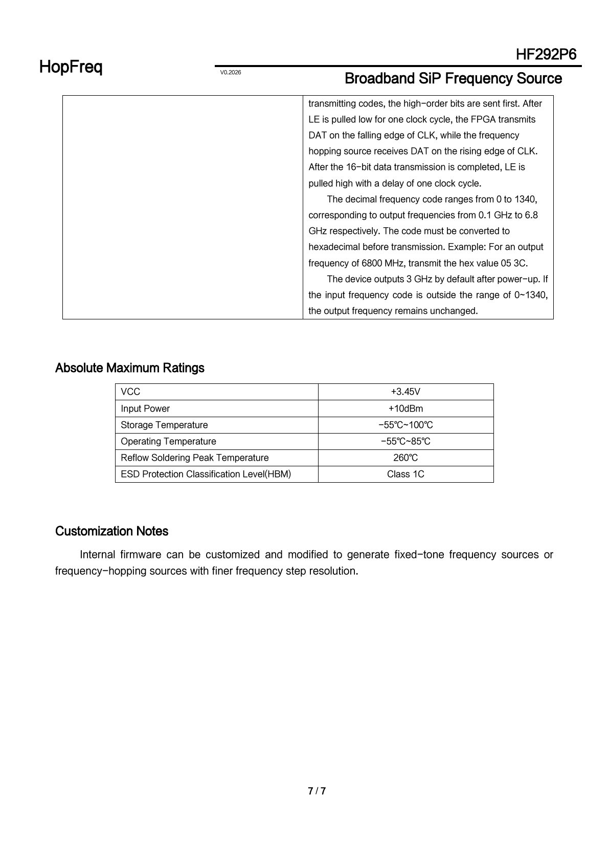HF292P6 Datasheet 7