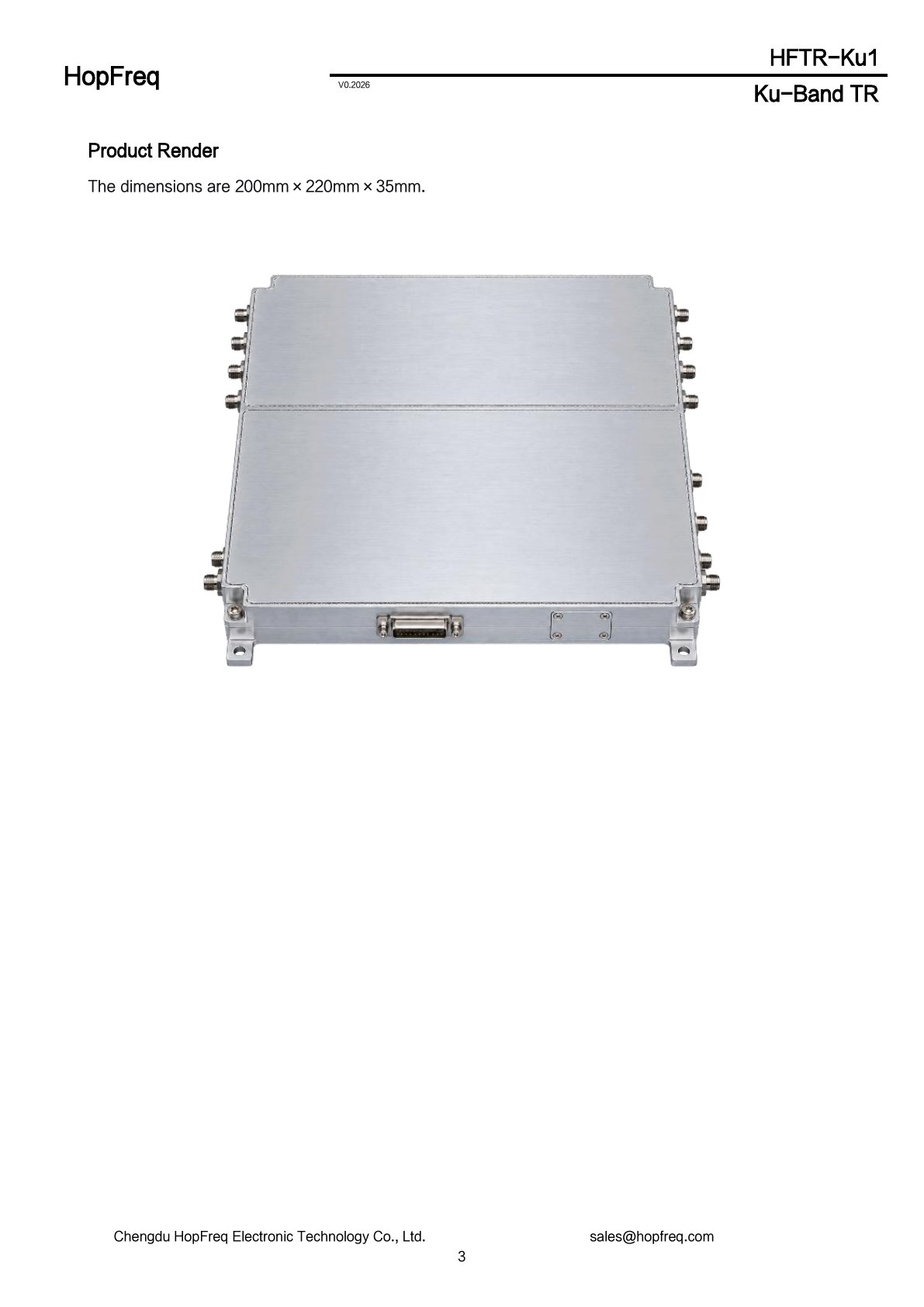 HFTR-Ku1 Datasheet 3
