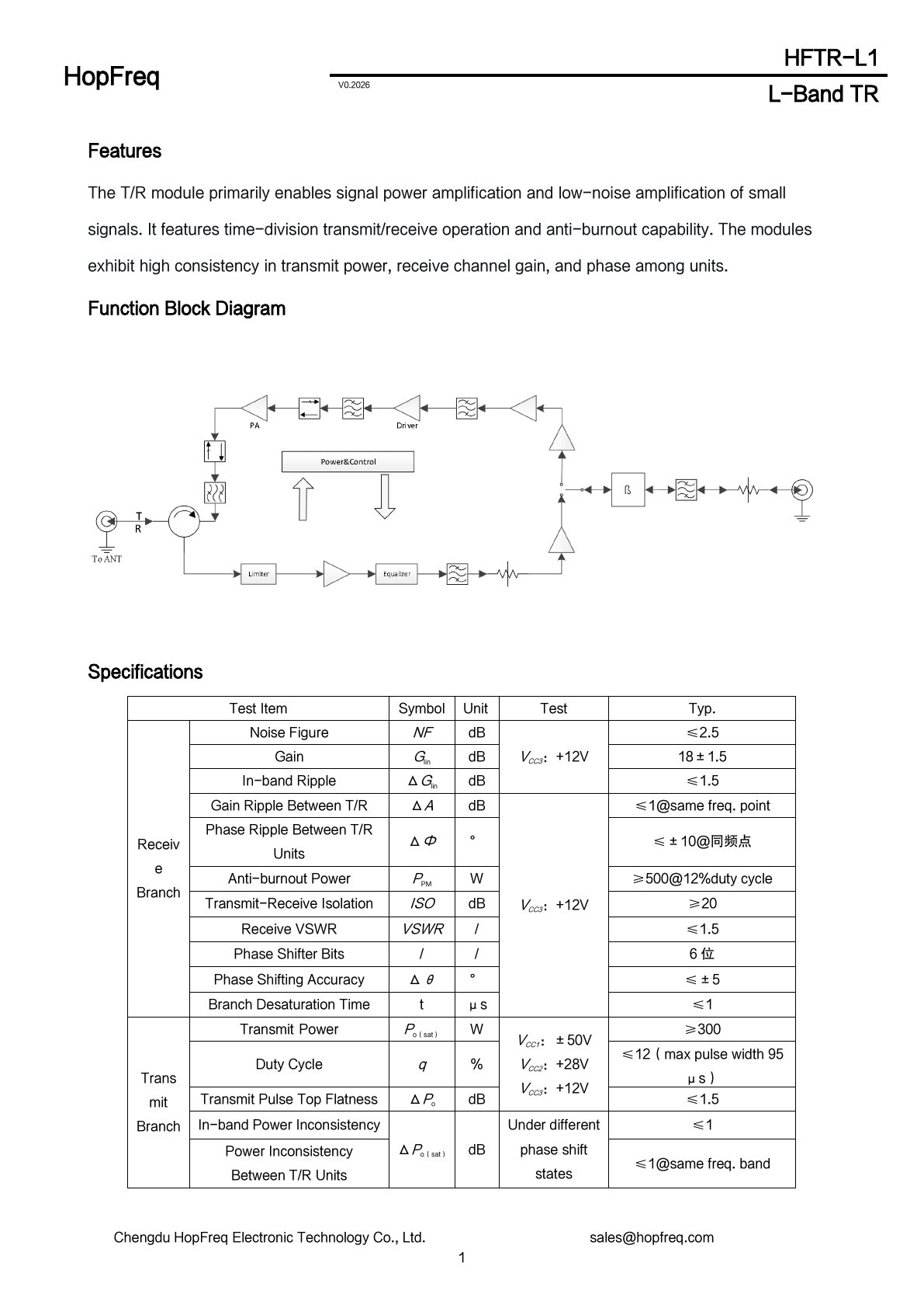 HFTR-L1 Datasheet 1
