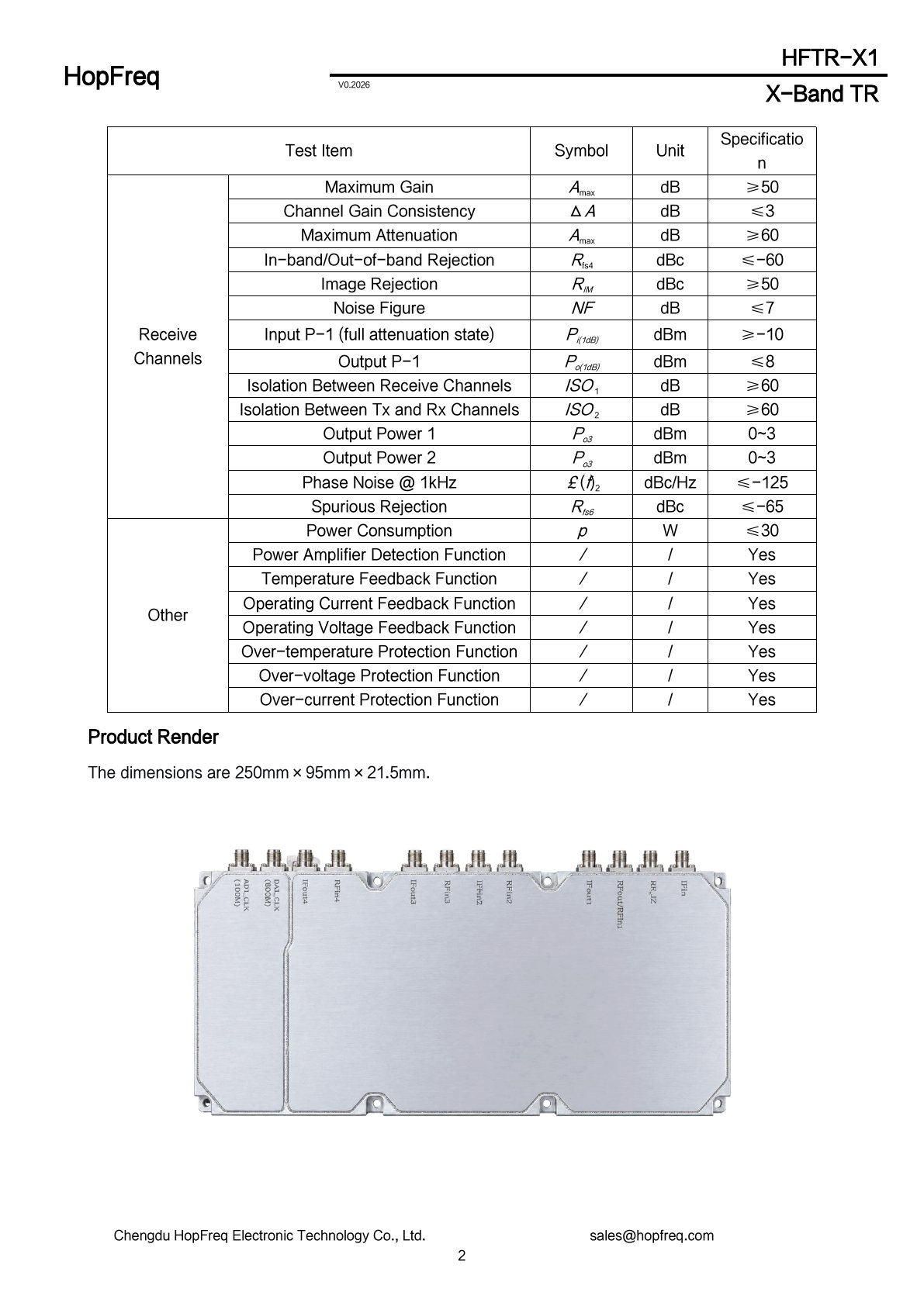 HFTR-X1 Datasheet 2