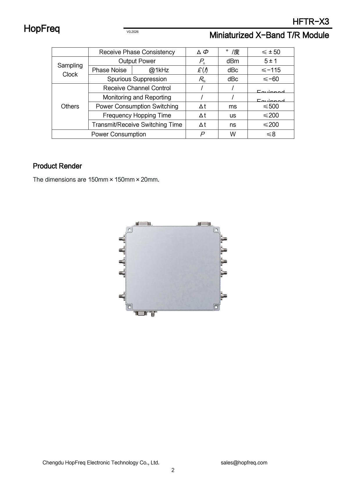 HFTR-X3 Datasheet 2